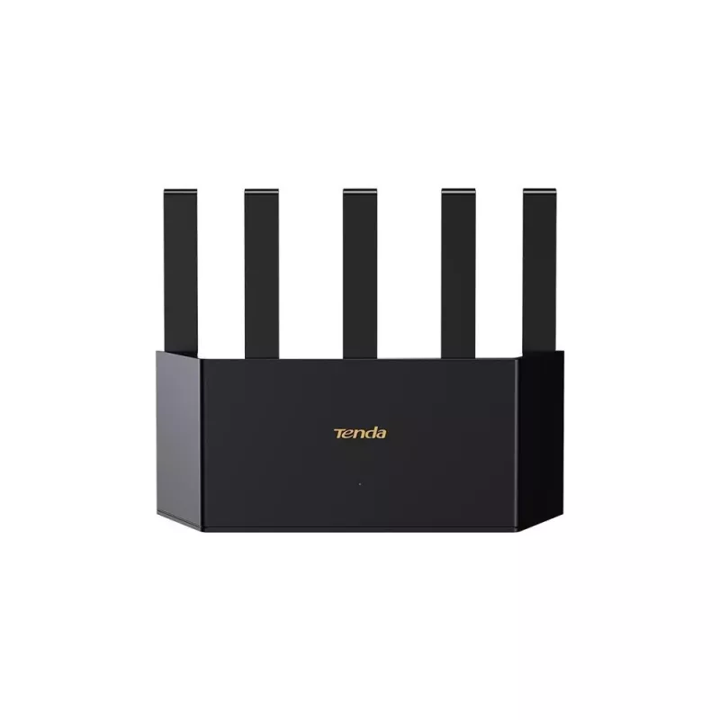 WLAN-Router TENDA TE3L Wi‑Fi 7 (IEEE 802.11ax), 3x Gigabit-LAN, 1x WAN, 512 MB RAM, VLAN, NAT, WPA, schwarz
