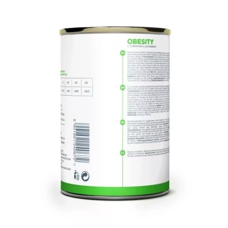 Nassfutter für Hunde VETEXPERT Veterinary Diet Obesity für Hunde 400 g Dose — Geflügel, ausgewachsen, fettarm, hoher Feuchtigkeitsgehalt