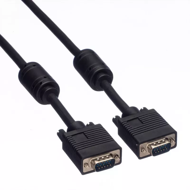 VGA-Kabel ROLINE HQ 10m M/M mit Ferrit