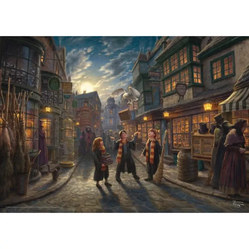 Thomas Kinkade Studios Wizarding World Harry Potter - Diagon Alley, Puzzle 1000 Teile