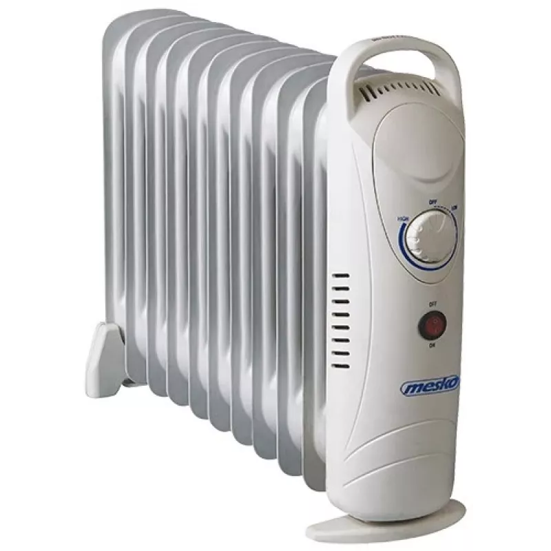 Mesko MS 7806 elektrischer Heizlüfter Ölgefüllter Radiator, Innenbereich, Weiß, 1200 W