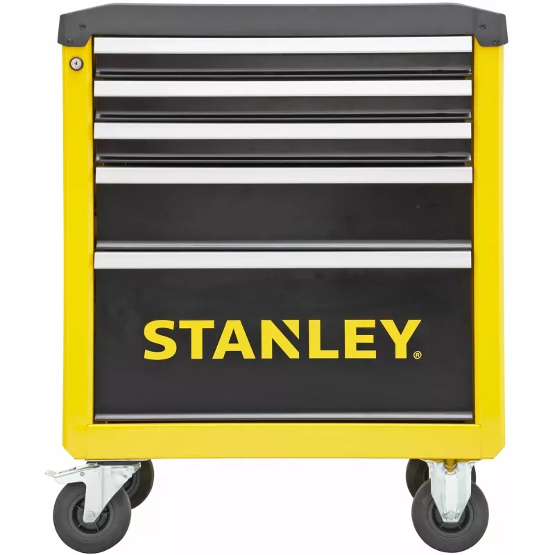 Werkzeugwagen Stanley STST74305-1 mit 5 Schubladen, gelb/schwarz, 3 flache + 2 hohe Schubladen