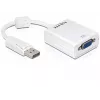 Videokabel-Adapter DeLOCK 61766 0,125m VGA DisplayPort Weiß