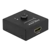 DeLock HDMI 2-1 bidirektional 4K 60 Hz kompakt - Retail Box - Video/Audio-Switch - 2 x HDMI - Desktop (64072)