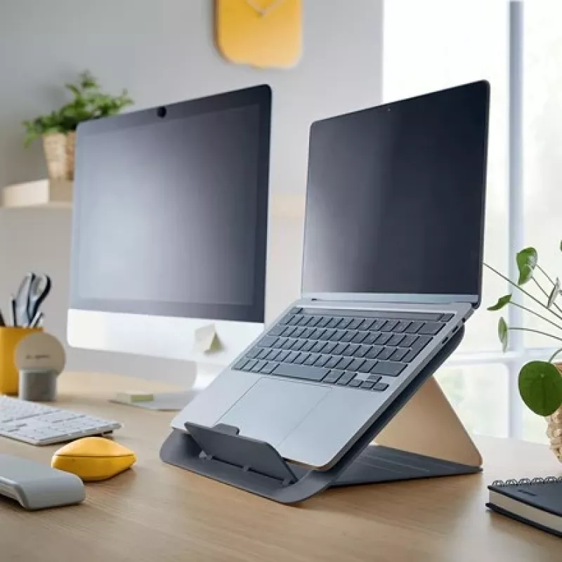 Leitz Ergo Cosy Verstellbarer Laptopständer, 80 % recycelter Kunststoff