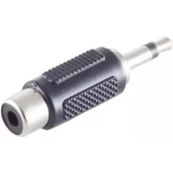 ShiverPeaks BS57030 Kabelverbinder 3,5 mm Schwarz Edelstahl Stecker/Buchse