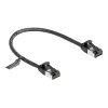 Netzwerkkabel DeLOCK RJ45 Kabel Stecker auf Stecker Cat.8.1 0,25 m Schwarz