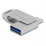 USB Flash Drive DeLOCK 16GB USB-C Type-A Metallgehäuse