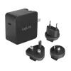 Moblies Ladegerät LogiLink PA0302 Universal Schwarz AC-Schnellladung