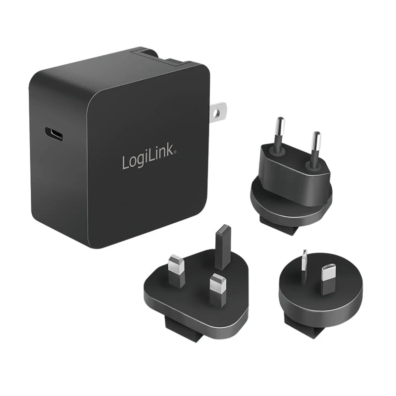Moblies Ladegerät LogiLink PA0302 Universal Schwarz AC-Schnellladung