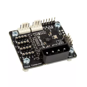 Lighting LED Controller Aqua-Computer farbwerk USB – 12 V, 2,5 A, Schwarz
