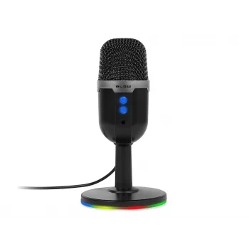 Studiomikrofon BLOW mit LED-Ständer — kabelgebunden USB 2.0, 20–16000 Hz, Empfindlichkeit -50 dB, 237 g