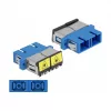 Glasfaser-Koppler DeLOCK 86893 SC Duplex Buchse zu SC Duplex Buchse Blau