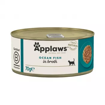 APPLAWS Ozeanfisch in Brühe - Nassfutter für Katzen - 70g