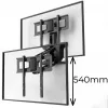 Wandhalterung MACLEAN MC-891 für TV VESA 600x400, neigbar, höhenverstellbar, max. Belastung 35 kg