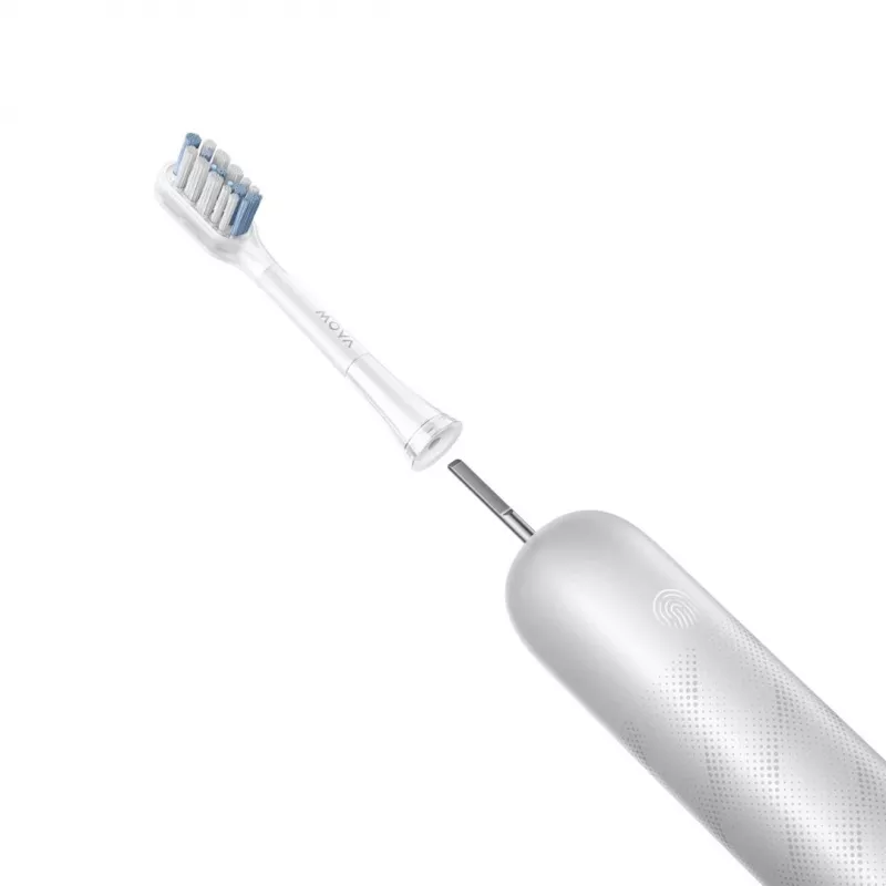 Elektrische Zahnbürste MOVA Fresh Pro Adult Sonic Silber — 4 Modi, Li‑Ion-Akku, integrierter Timer