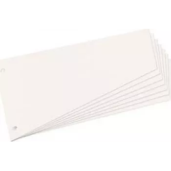 herlitz Trennblätter, trapezförmig, Manila-Karton, Weiß für DIN A4, perforiert, 120 x 230 mm, für mehr Übersicht (10838506)