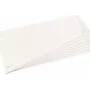 herlitz Trennblätter, trapezförmig, Manila-Karton, Weiß für DIN A4, perforiert, 120 x 230 mm, für mehr Übersicht (10838506)