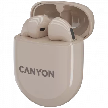 Canyon Bluetooth Headset TWS-6 Gaming Mode/BT 5.3 beige retail (CNS-TWS6BE)