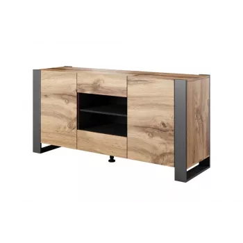 Cama Kommode WOOD Wotan-Eiche/Anthrazit