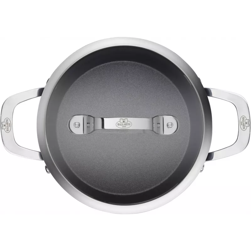BALLARINI Alba Topf mit Deckel Titanium 2,7 L ALBG2LD.20D