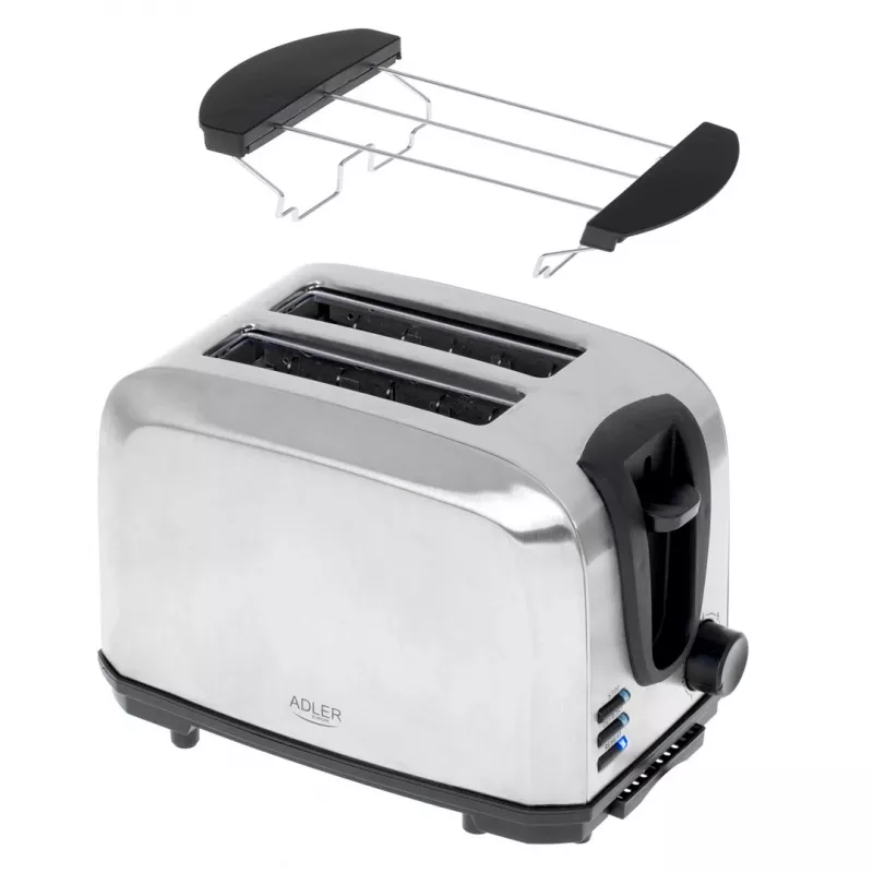 Toaster Adler AD 3222 2 Scheiben 1000 W Silber