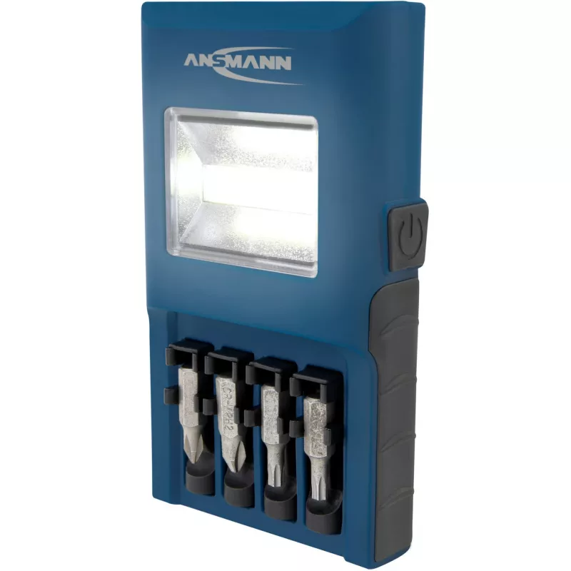 Arbeitsleuchte ANSMANN WL180B mit Bithalter, blau