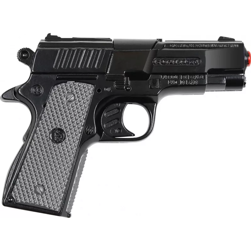 Metall-Spielzeugpolizeipistole Pulio Modell 15546/6 – realistisches Design, robuste Konstruktion