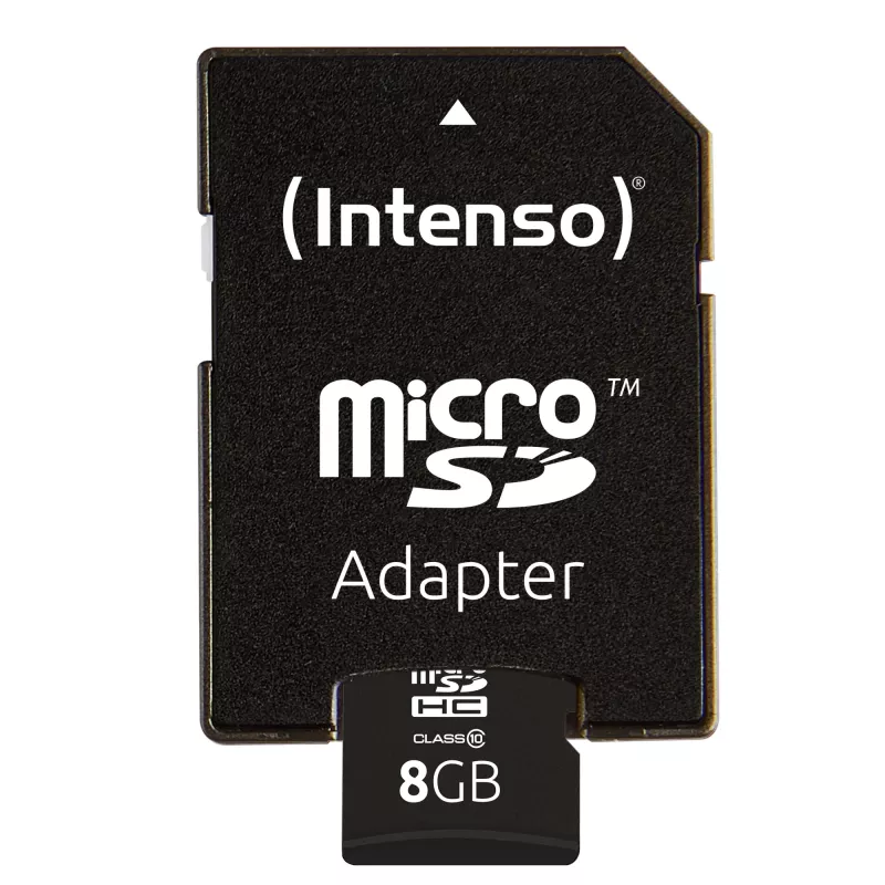 MEMORY MICRO SDHC 8GB C10/W/ADAPTER 3413460 INTENSO
