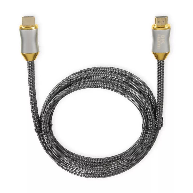 HDMI-Kabel IBOX HD08 2 m, HDMI Typ A Stecker–Stecker, HDMI 2.1, silber