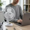 Adler | AD 7302 | Tischventilator | Weiß | Durchmesser 23 cm | Anzahl Geschwindigkeiten 2 | Oszillation | 60 W | Nein