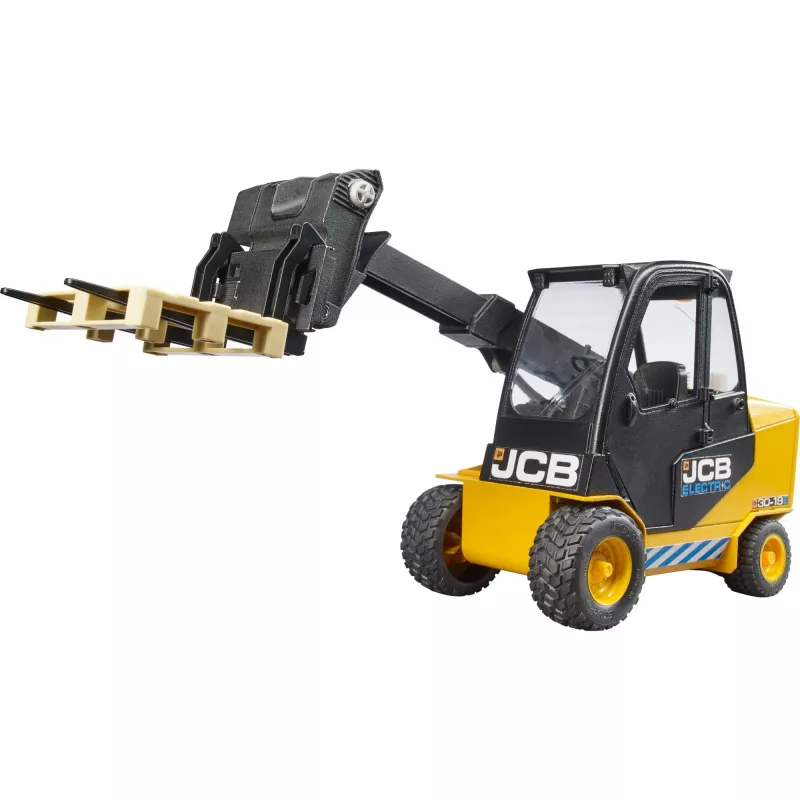 Gabelstapler BRUDER JCB Teletruk Spielzeug — ABS, empfohlenes Alter 3+, schwarz und gelb
