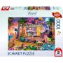 Puzzle Schmidt Spiele Jeff Haynie 1000 Teile — Wohnwagen am Meer, landschaftliches 1000-Teile-Puzzle