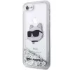 Karl Lagerfeld | Original Hülle IPHONE SE 2022/SE 2020/7/8 Karl Lagerfeld Hartschale Glitzer Choupette Head (KLHCI8LNCHCS)