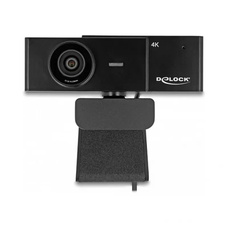 Webcam DeLOCK 96400 8 MP 3840 x 2160 Pixel USB 2.0 Schwarz