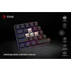 Mechanische Gaming-Tastatur SAVIO SchwarzOUT X2 PEACH — 61 Tasten 60 % QWERTZ, RGB LED, Hot-Swap, USB Typ-A/Typ-C, abnehmbares Kabel
