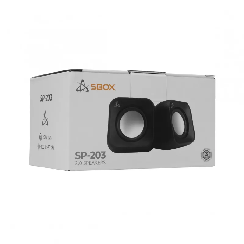 Lautsprecher Sbox SP-203 Schwarz, 20W