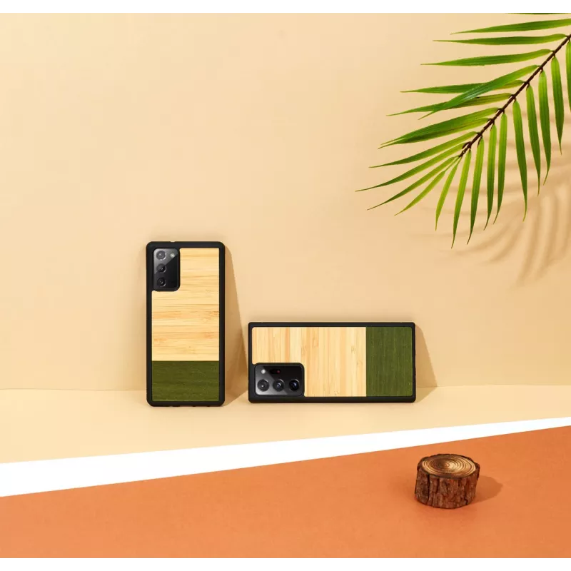 Schutzhülle Man and Wood Galaxy Note 20 — Bambuswald Schwarz