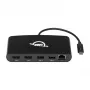 OWC Thunderbolt 3 Mini Dockingstation, 5 Ports, unterstützt zwei 4K-Displays, Gigabit-Ethernet-Anschluss, Integriertes Kabel