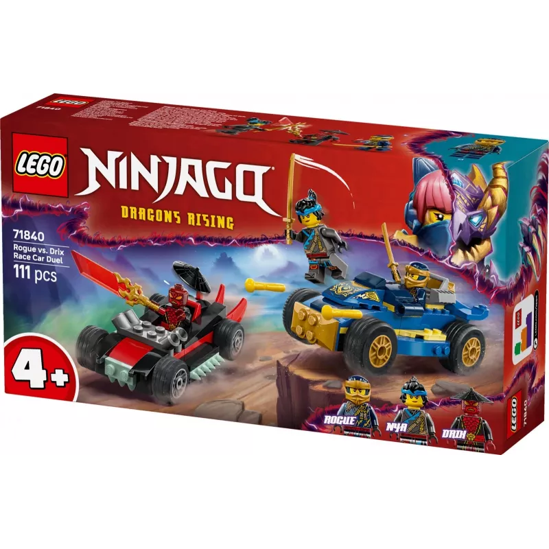 Bausteine Ninjago 71840 Renn-Duell Rogue vs. Drix