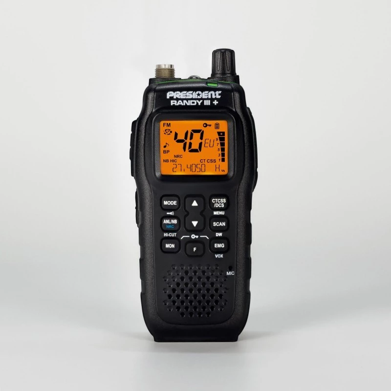 President Randy III Plus ASC AM/FM CB-Portabelradio Schwarz