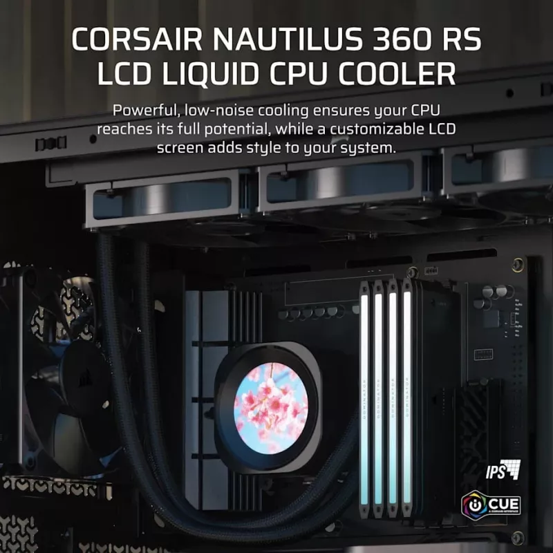 All-in-One-Flüssigkeitskühler Corsair Nautilus 360 RS 12 cm 2100 RPM Schwarz