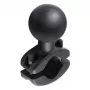 RAM Mounts Schienenklemmen-Kugelbasis für 1,25 Zoll – 1,875 Zoll Schienen, schwarzes Aluminium