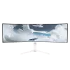 Curved-Monitor Arozzi Nova 49 Zoll (124,5 cm) Dual QHD 5120×1440 LED VA, 32:9, 4 ms, USB-Hub, Lautsprecher, weiß