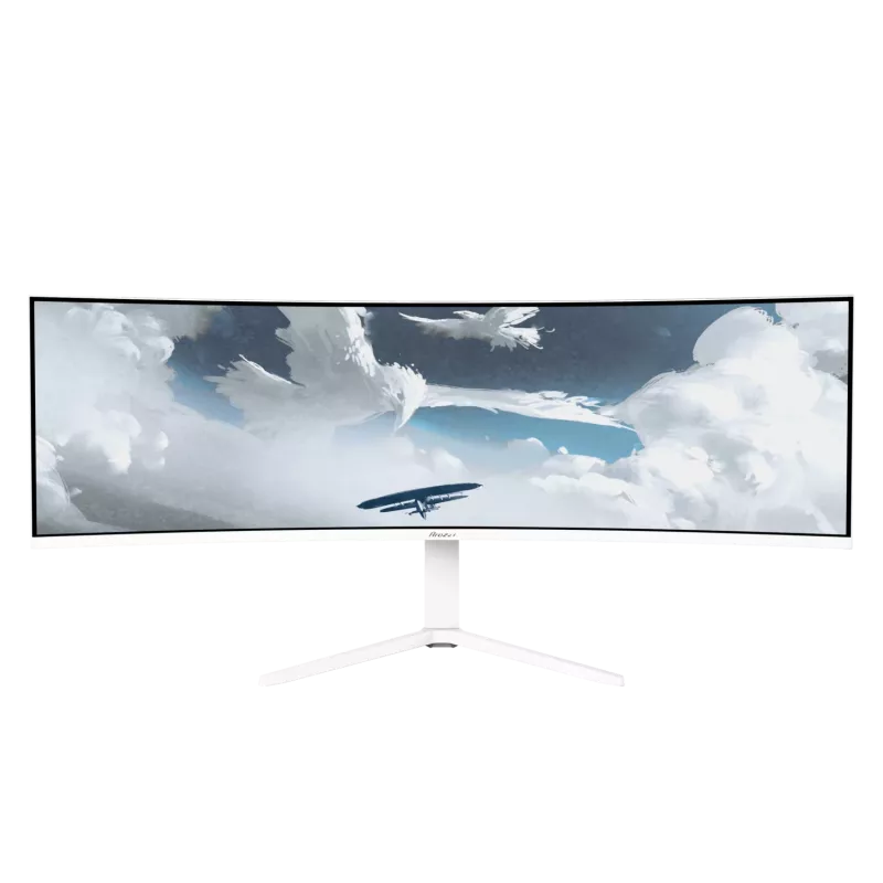 Curved-Monitor Arozzi Nova 49 Zoll (124,5 cm) Dual QHD 5120×1440 LED VA, 32:9, 4 ms, USB-Hub, Lautsprecher, weiß