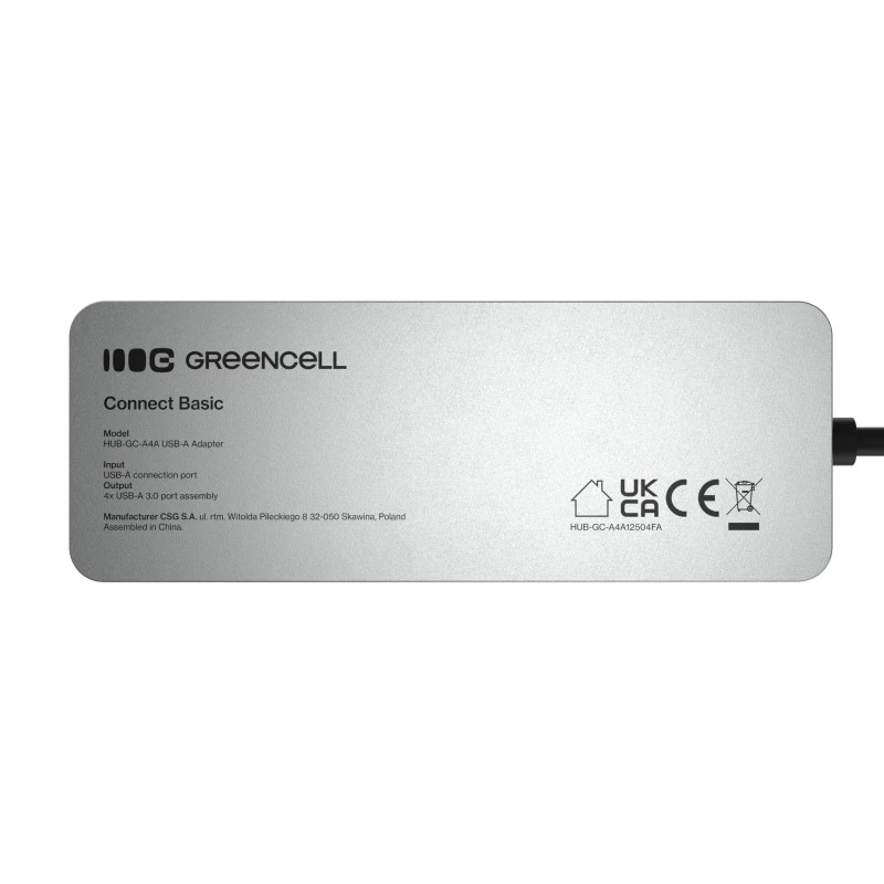 USB-Hub Grün Cell HUB-GC-A4A — 4-Port-USB-A-3.0-Hub