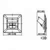 METZ CONNECT BTR E-DAT Modul 8/8(8) UP - Anschlussdose, Unterputz - RJ-45 X 2 - Reinweiß, RAL 9010 (1309121002-E)