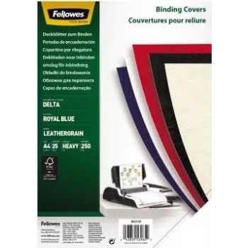 Fellowes FSC-zertifiziert - A4 (210 x 297 mm) - königsblau - 250 g/m² - 25 Stück Bindemappe (5373902)