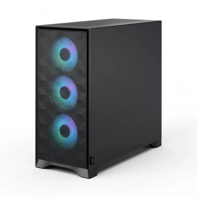 PC-Gehäuse Fractal Design Pop 2 Air Schwarz TG RGB Midi Tower – ATX/Micro-ATX/Mini-ITX, 3x120mm vorne, 1x120mm hinten, 2,5-Zoll- und 3,5-Zoll-Schächte