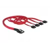Delock - SATA- / SAS-Kabel - 4-Lane - SATA (W) auf 36 PIN 4iMini MultiLane (M) - 50 cm (83057)